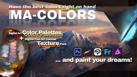 The MA-COLORS & Textures - Bundle Pack - Premium Digital Art Painting Colors