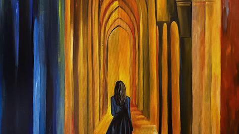 Journey Through Light And Color, oil on canvas, 2024, 120x80 cm