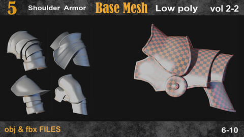 5 Shoulder Armor Basemesh vol 2-02