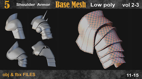 5 Shoulder Armor Basemesh vol 2-03