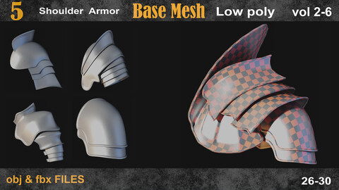 5 Shoulder Armor Basemesh vol 2-06