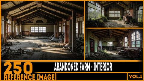 250 ART - Abandoned Farm Interior - Reference 6K Package vol.1