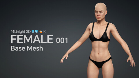 M3D Base Mesh - Female 001