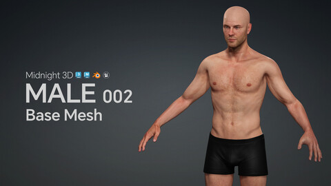 M3D Base Mesh - Male 002