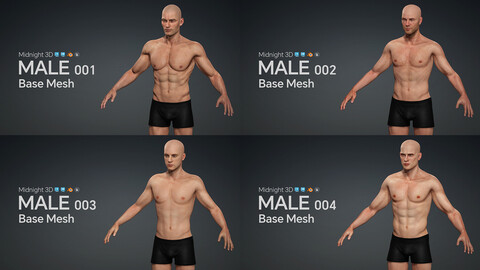 M3D Base Mesh - Male Bundle