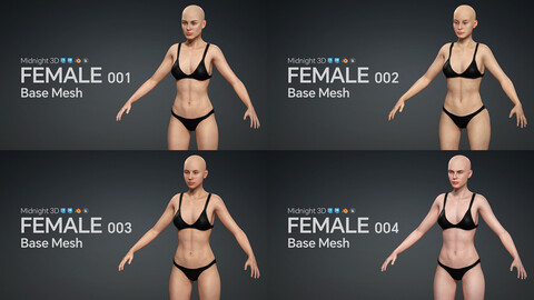 M3D Base Mesh - Female Bundle