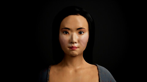 Realistic Apocalypse Female Game Ready Character