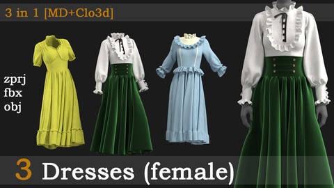 3 dresses(female) vol02