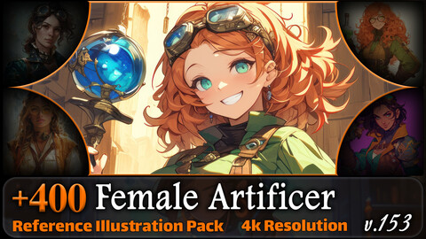 400 Female Artificer Reference Pack | 4K | v.153