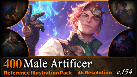 400 Male Artificer Reference Pack | 4K | v.154