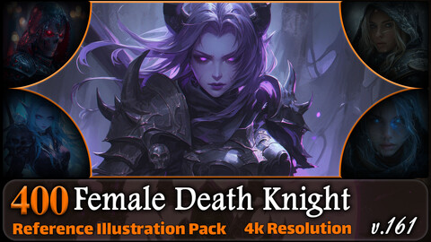 400 Female Death Knight Reference Pack | 4K | v.161