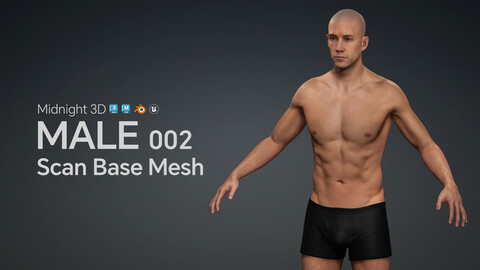 M3D Scan Base Mesh - Male 002