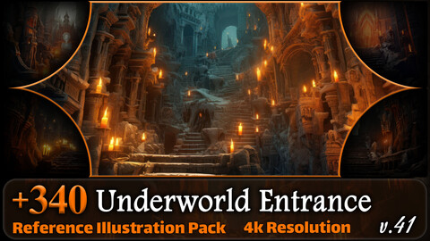 340 Underworld Entrance Reference Pack | 4K | v.41