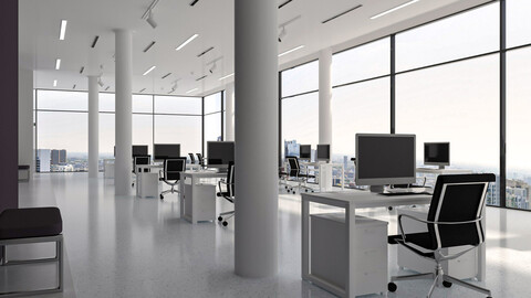 Modern Office interior 3D model