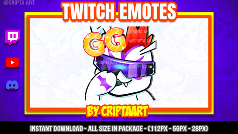 Gomamon GG Twitch Emote, Digimon, Anime Emojis, Stream Graphics, Discord, Kick, Youtube, Tiktok