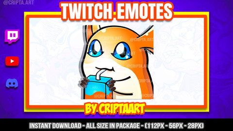 Twitch Emote Digimon, Patamon Juice, Anime Emojis, Stream Graphics, Discord, Kick, Youtube, Tiktok