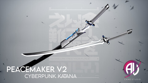 Cyberpunk Katana - Peacemaker V2