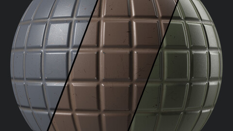 Metal Materials 74- Metal panels By Painting | Sbsar Pbr 4k Seamless