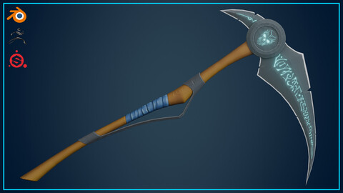 Stylized Scythe Weapon