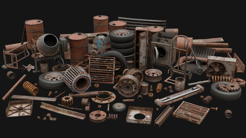 Rusty Scrap Props