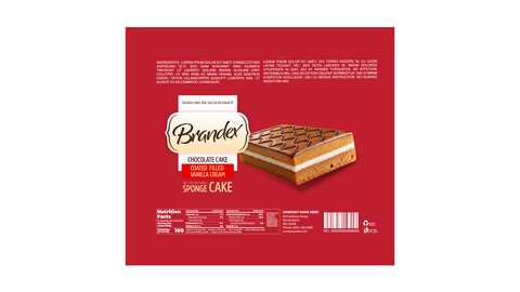 Brandex Chocolate Cake Bar – Premium Packaging Design (EPS File)