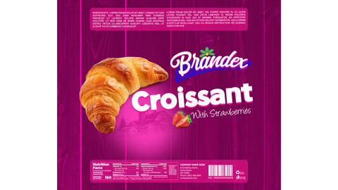 Brandex Croissant – Premium Packaging Design (EPS File)