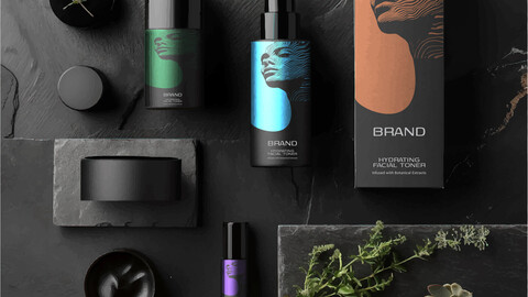 Brandex Cosmetics – Elegant and Modern Packaging Design (EPS File)