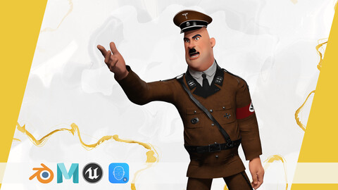 Adolf Hitler Cartoon 3d