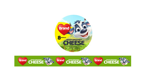 Brandex Cheese – Fresh and Tasty Packaging Design (EPS File)