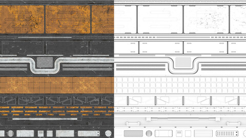 FREE | Trim Sheet | FBX | Blend | DecalMachine ready