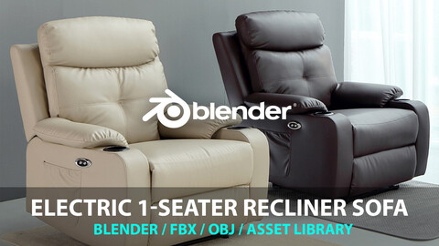 Electric 1-seater recliner sofa