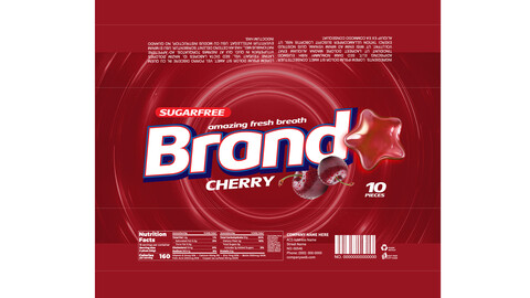 Brandex Star Hard Candy – Fun and Colorful Packaging Design (EPS File)