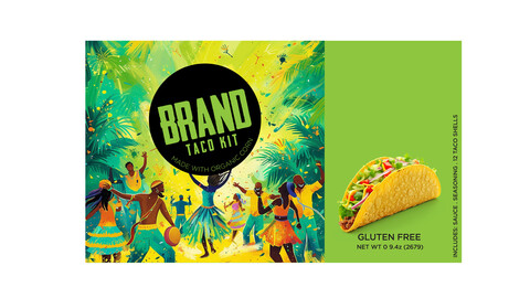 Brandex Taco Sandwiches – Flavorful and Fun Packaging Design (EPS File)