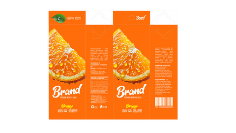 Brandex Juice Packaging – Colorful and Vibrant Design (EPS File)