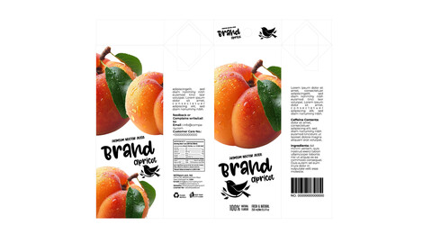 Brandex Juice Packaging – Fresh and Clean Design (EPS File)