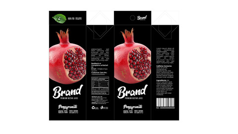 Brandex Juice Packaging – Bold Black Design (EPS File)