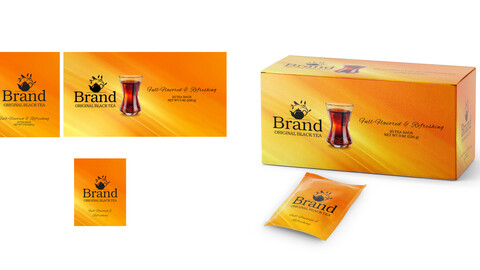 Brandex Tea Packaging – Serene and Stylish Design (EPS File)