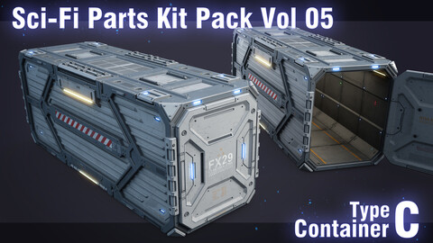 Sci-Fi Container Type C -PBR