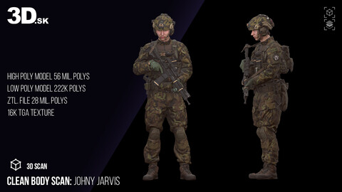 Clean Body 3D Scan | Johny Jarvis Army