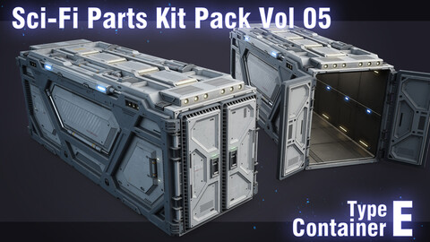 Sci-Fi Container Type E -PBR