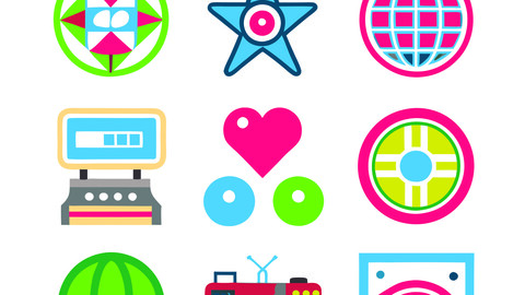 Colorful Icon Mastery – Premium Vector Icons in EPS Format for Designers