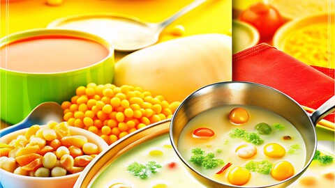 Steaming Bowl of Soup – High-Quality Food Illustration for Design Projects