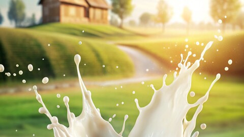 Milk Splash – High-Quality Liquid Illustration for Creative Design Projects