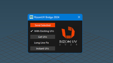 RizomUV 2024 - Autodesk Maya Bridge