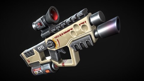 Stylized Laser SMG