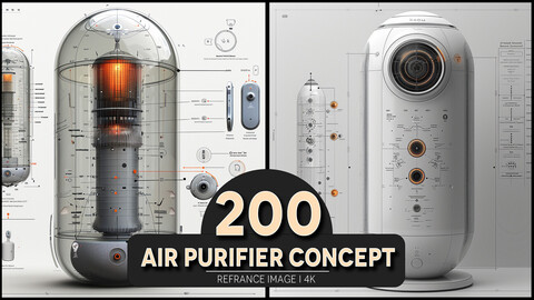 Air Purifier Concept 4K Reference/Concept Images