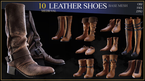 10 Leather Shoes & Boots / BASE MESH