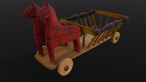 Toy Cart 3D model