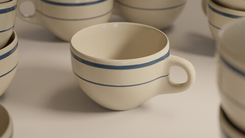 1940s/50s Style Coffee & Espresso Cup