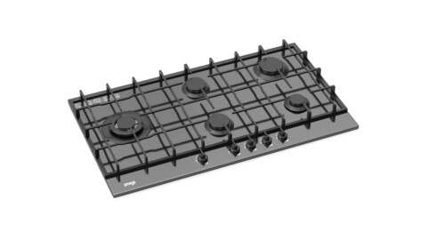 Omega 90cm 5 Burner Gas Cooktop OCGG905COM | 3D Model